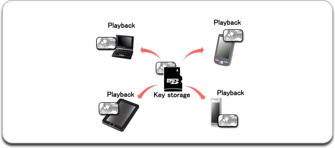 Key storage dongle